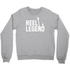 reel legend funny lure father's day country fishing bass humor Crewneck Sweatshirt