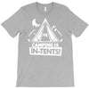 white ink camping is in tents funny T-Shirt