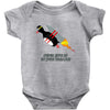 never give up poster Baby Onesie