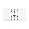 Girl Power License Plate