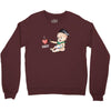 Cute Baby Painter's Dad Love Crewneck Sweatshirt