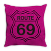 route 69 Throw Pillow