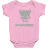 pitbull american pit bull spiked dog collar Baby Onesie