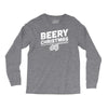 beery christmas hops drinking beer funny Long Sleeve Shirts