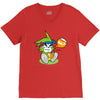 rufu  the green wolf V-Neck Tee