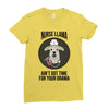 nurse lama Ladies Fitted T-Shirt