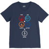 Bong Mathematics design with Earth, Fire, Air, Water and bong icons V-Neck Tee
