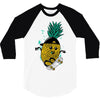 pineapple skateboarding 3/4 Sleeve Shirt