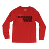 no violence against women's Long Sleeve Shirts