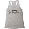 mustache Racerback Tank