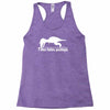 t rex hates pushups funny Racerback Tank