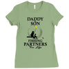 daddy and son fishing partners for life Ladies Fitted T-Shirt