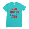 make america kind again Ladies Fitted T-Shirt