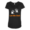 let me out Maternity Scoop Neck T-shirt