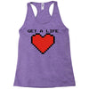 get a life Racerback Tank
