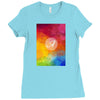 letter a  initial Ladies Fitted T-Shirt
