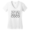 you go glen coco  t shirt  you go glen coco  graphic Women's V-Neck T-Shirt