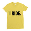 i ride Ladies Fitted T-Shirt