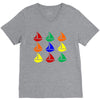 color ful V-Neck Tee
