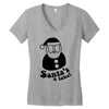 santa's a fake! Women's V-Neck T-Shirt