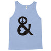 peace and love tshirt party heart tee no war stoner hippie sign ladies Tank Top