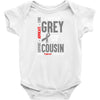 I Wear Grey For My Cousin (Brain Cancer Awareness) Baby Onesie