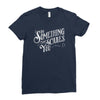 scary type Ladies Fitted T-Shirt