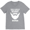funny beards V-Neck Tee