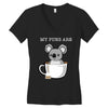 my puns are Women's V-Neck T-Shirt