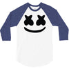 marshmello face 3/4 Sleeve Shirt