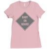 baby on board Ladies Fitted T-Shirt
