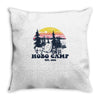 hobo camp Throw Pillow