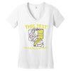 this test was a piece of cake Women's V-Neck T-Shirt