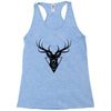 deer head vector Racerback Tank