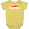 Fire White Baby Bodysuit