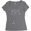 Muggle On Board Navy Women's Triblend Scoop T-shirt