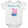 peppa pig brother pig Baby Bodysuit