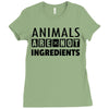 Animals Are Not Ingredients Ladies Fitted T-Shirt