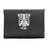 beer belly xray skeleton funny Accessory Pouches