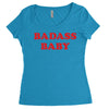 badass baby Women's Triblend Scoop T-shirt