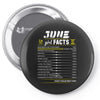 June Girl Facts Gemini Pin-back button