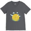 partly cloudy V-Neck Tee
