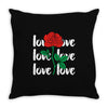 Love Rose Throw Pillow