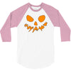 scary pumpkin face halloween 3/4 Sleeve Shirt