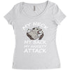 MY NECK MY BACK MY ANXIETY ATTACK Women's Triblend Scoop T-shirt