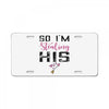 i stole her heart License Plate