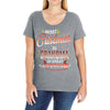 Merry Christmas To Grandma Of Great Awesome Ladies Curvy T-Shirt
