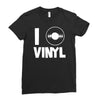 i love vinyl Ladies Fitted T-Shirt