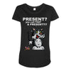 anxious cat Maternity Scoop Neck T-shirt