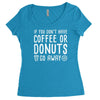 coffee or donuts Women's Triblend Scoop T-shirt